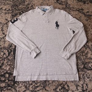 Gray polo Ralph Lauren big pony polo size XL